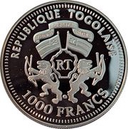 1000 Francs CFA Walter Scheel obverse image