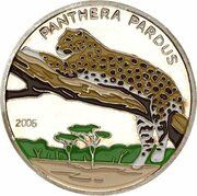 1000 Francs CFA Panthera Pardus, Togo, 2006 reverse image