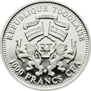 1000 Francs CFA Year of the Tiger obverse image