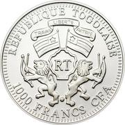1000 Francs CFA Lion obverse image
