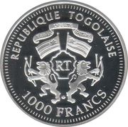 1000 CFA Francs Lion obverse image