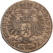 17 Kreuzer - Maria Theresia Prague reverse image