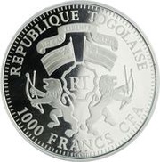 1000 Francs CFA Year of the Horse obverse image