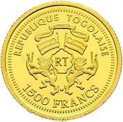 1500 Francs CFA Goethe obverse image