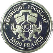 1500 Francs CFA Colosseum obverse image