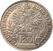 20 Kreuzers - Maria Theresia Prague reverse image