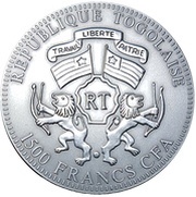 1500 Francs Year of the Dragon obverse image