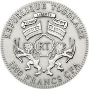 1500 Francs CFA European Bison obverse image