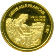 1500 Francs CFA Standing Genius, Togo, 2012 reverse image