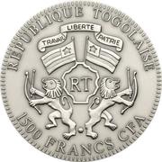 1500 Francs CFA Year of the Snake obverse image