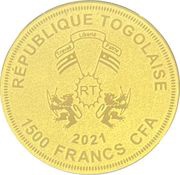 1500 Francs CFA Mona Lisa obverse image