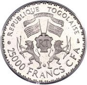 25 000 Francs CFA General Gnassingbe Eyadema, Essai obverse image