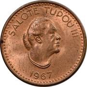 1 Seniti - Salote Tupou III obverse image