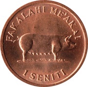 1 Seniti - Taufa'ahau Tupou IV FAO reverse image