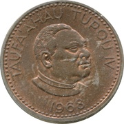 2 Seniti - Taufa'ahau Tupou IV obverse image