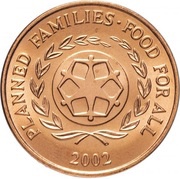 2 Seniti - Taufa'ahau Tupou IV FAO reverse image