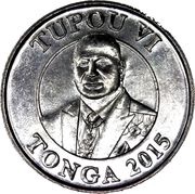 5 Seniti - Tupou VI obverse image