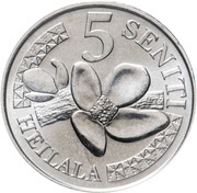 5 Seniti - Tupou VI reverse image