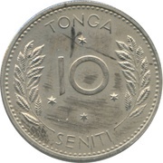 10 Seniti - Salote Tupou III reverse image