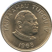 10 Seniti - Taufa'ahau Tupou IV obverse image
