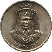 10 Seniti - Taufa'ahau Tupou IV FAO obverse image