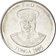 10 Seniti - Taufa'ahau Tupou IV FAO obverse image