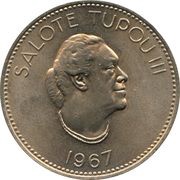 20 Seniti - Salote Tupou III obverse image