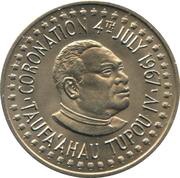 20 Seniti - Taufa'ahau Toupou IV Coronation obverse image