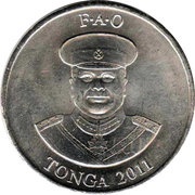 20 Seniti - George Tupou V FAO obverse image