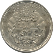 50 Seniti - Salote Tupou III reverse image