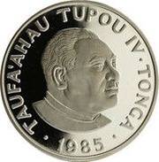 50 Seniti - Taufa'ahau Tupou IV MGB GT and MG TA obverse image