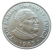 50 Seniti - Tāufaʻahau Tupou IV Queen Mother as a young girl obverse image