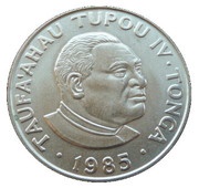 50 Seniti - Tāufaʻahau Tupou IV The Queen Mother and King George VI obverse image