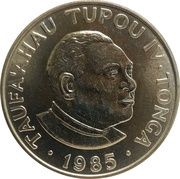 50 Seniti - Tāufaʻahau Tupou IV Queen Mother with Baby Princess Elizabeth obverse image