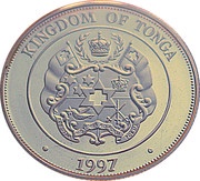 50 Seniti - Taufa'ahau Tupou IV The Coronation of Elizabeth II obverse image