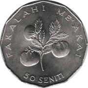 50 Seniti - George Tupou V FAO, Tonga, 2011 reverse image