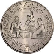 50 Seniti - Tupou VI, Tonga, 2015-2022 reverse image