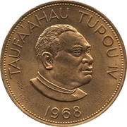1 Pa'anga - Taufa'ahau Tupou IV Countermarked - COMMONWEALTH MEMBER obverse image