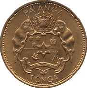 1 Pa'anga - Taufa'ahau Tupou IV Countermarked - COMMONWEALTH MEMBER reverse image
