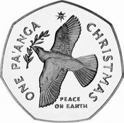 1 Pa'anga - Taufa'ahau Tupou IV Peace Dove; Silver Proof Issue reverse image