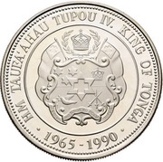 1 Pa'anga - Taufa'ahau Tupou IV Jubilee of Accession obverse image