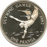1 Pa'anga - Taufa'ahau Toupou IV Diver reverse image