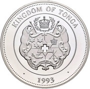 1 Pa'anga - Taufa'ahau Tupou IV Johannes Gutenberg obverse image