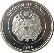 1 Pa'anga - Taufa'ahau Tupou IV World Cup Soccer obverse image