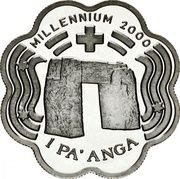1 Pa'anga - Taufa'ahau Tupou IV Millennium, Tonga, 1999 reverse image