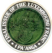 1 Pa'anga - Taufa'ahau Tupou IV Luxembourg Franc, Tonga, 2002 reverse image