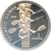 1 Pa'anga - Taufa'ahau Tupou IV Olympic Games 2004, Tonga, 2003 reverse image