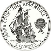 1 Pa'anga - Taufa'ahau Tupou IV HMS Adventure, Tonga, 2003 reverse image