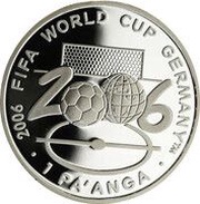 1 Pa'anga - Taufa'ahau Tupou IV FIFA World Cup, Tonga, 2004 reverse image