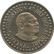 2 Pa'anga - Taufa'ahau Tupou IV Coronation obverse image